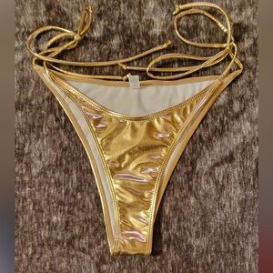 Shiny Gold Bikini Bottom